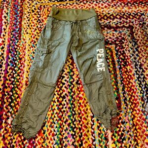Vintage Y2K Love, Peace, Harmony Cargo Pants